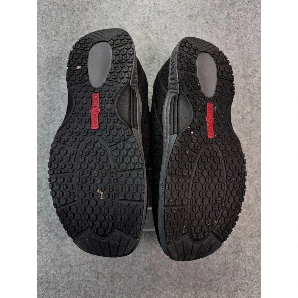 Orthofeet Men's Knit Walking Sneakers Black Size 9.5 W‎ (2E) Comfort Orthopedic